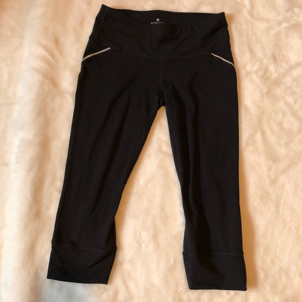 (4/15) Athleta Crop Leggings with zip pocket.